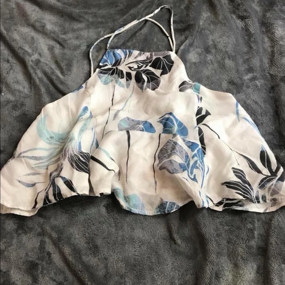Free people ruffle crop top